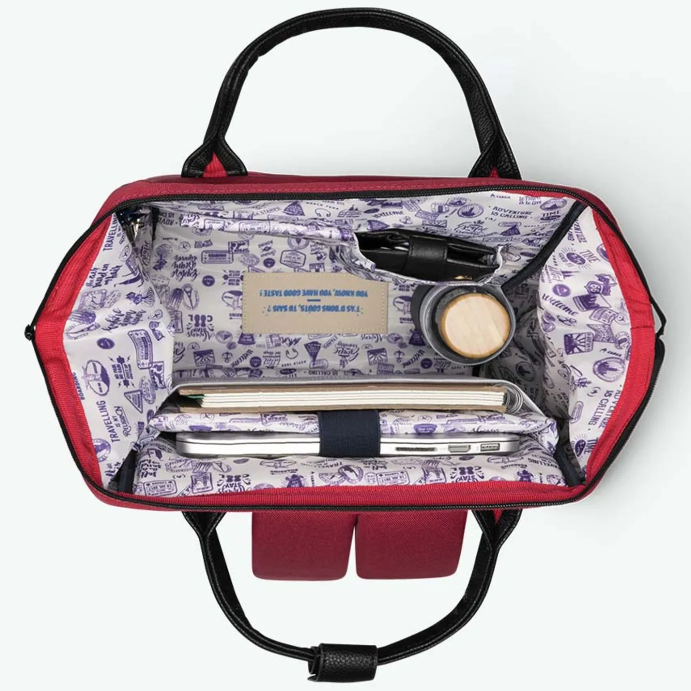 Large Adventurer | Cabaïa Adventurer Red Black