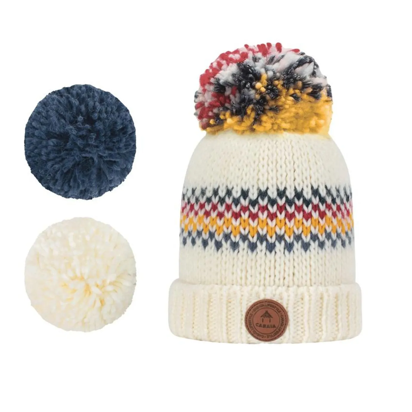 Woolen Beanies | Cabaïa Bamboo Cream X Polar Yellow