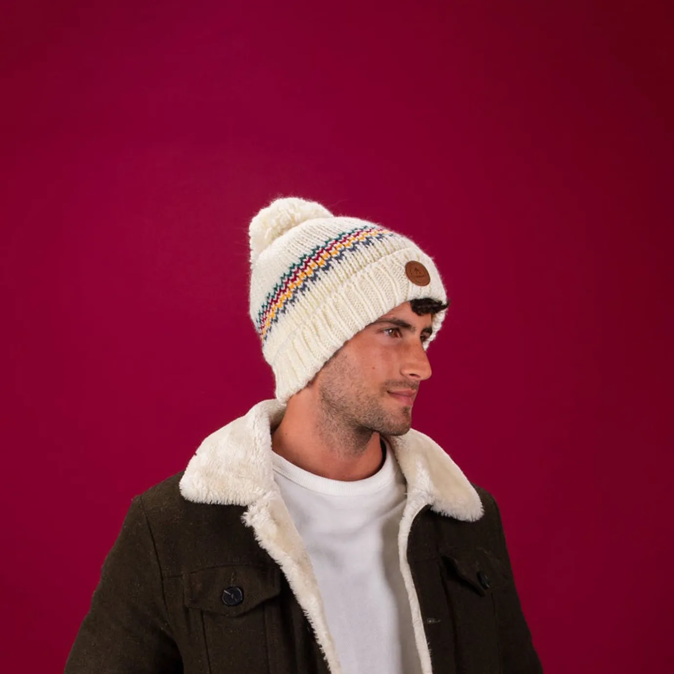 Woolen Beanies | Cabaïa Bamboo Cream X Polar Yellow