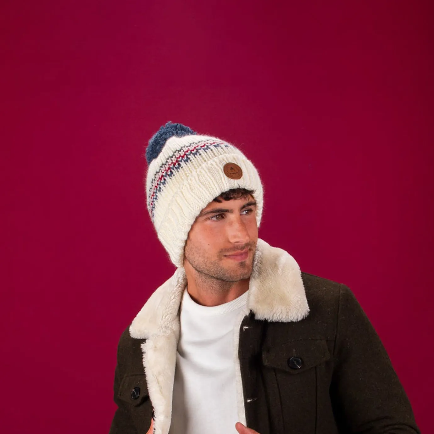 Woolen Beanies | Cabaïa Bamboo X Red Polar Cream
