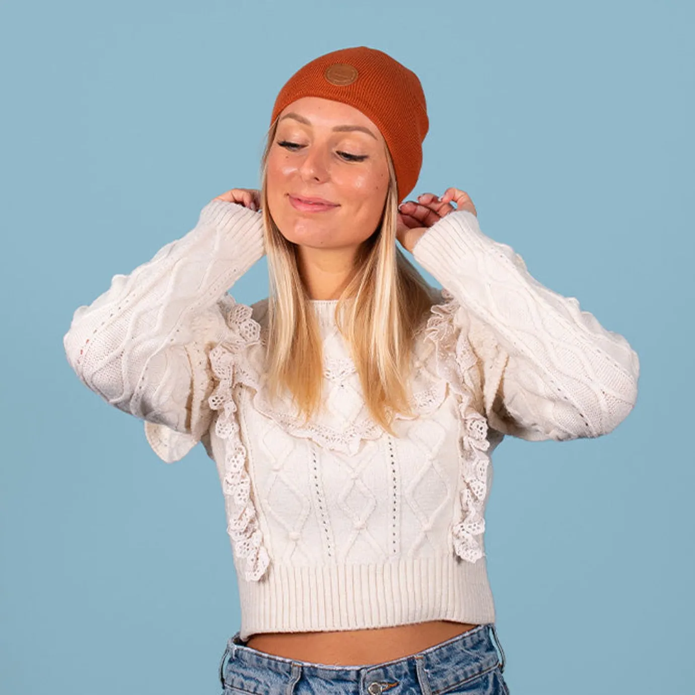 Beanies Without Bobbles | Cabaïa Black Jack Orange Yellow