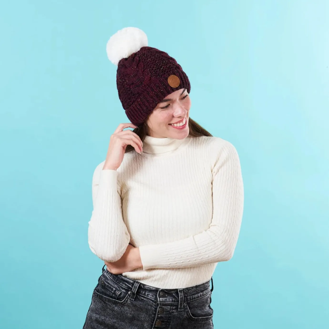 Woolen Beanies | Cabaïa Brick Lane Burbundy Polar Burgundy