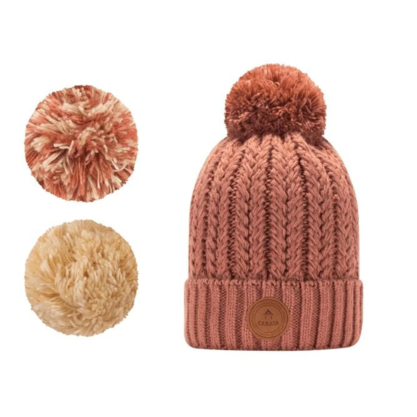 Kids Beanies | Cabaïa Chocolat Chaud Old Pink
