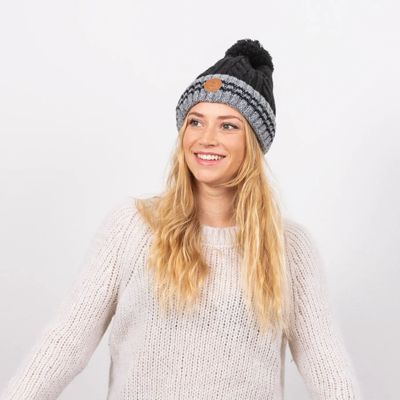 Polar Lined Beanies | Cabaïa Creamy Gin Polar New Black