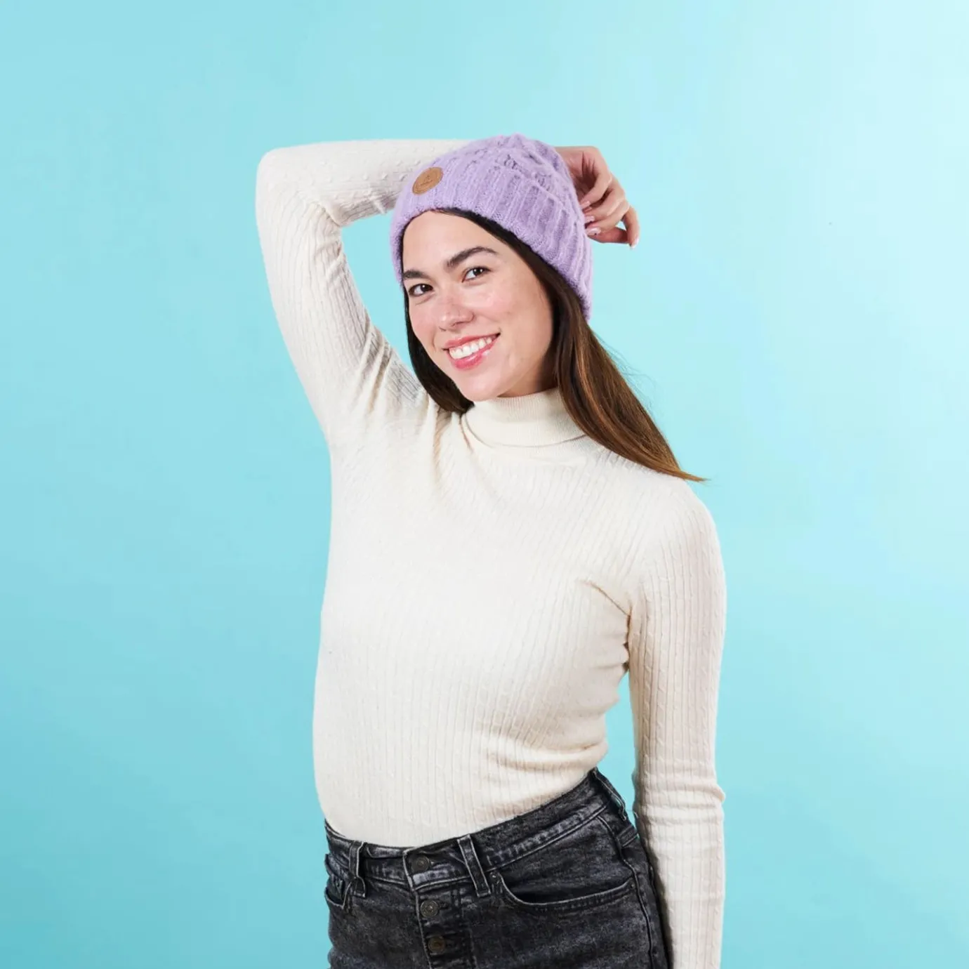 Beanies Without Bobbles | Cabaïa Elder Flower Lilac Black