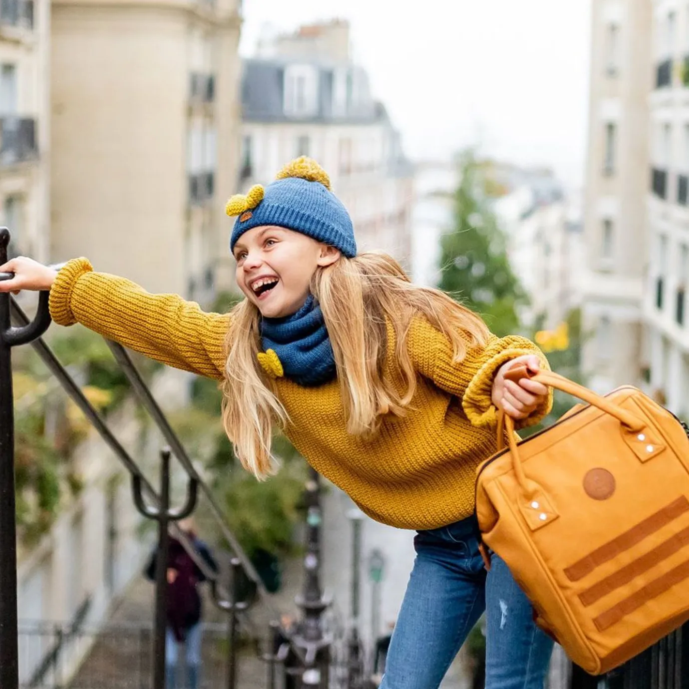 Kids Beanies | Cabaïa Indien Blue