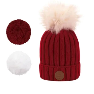 Woolen Beanies | Cabaïa Kir Royal Burgundy Polar Red