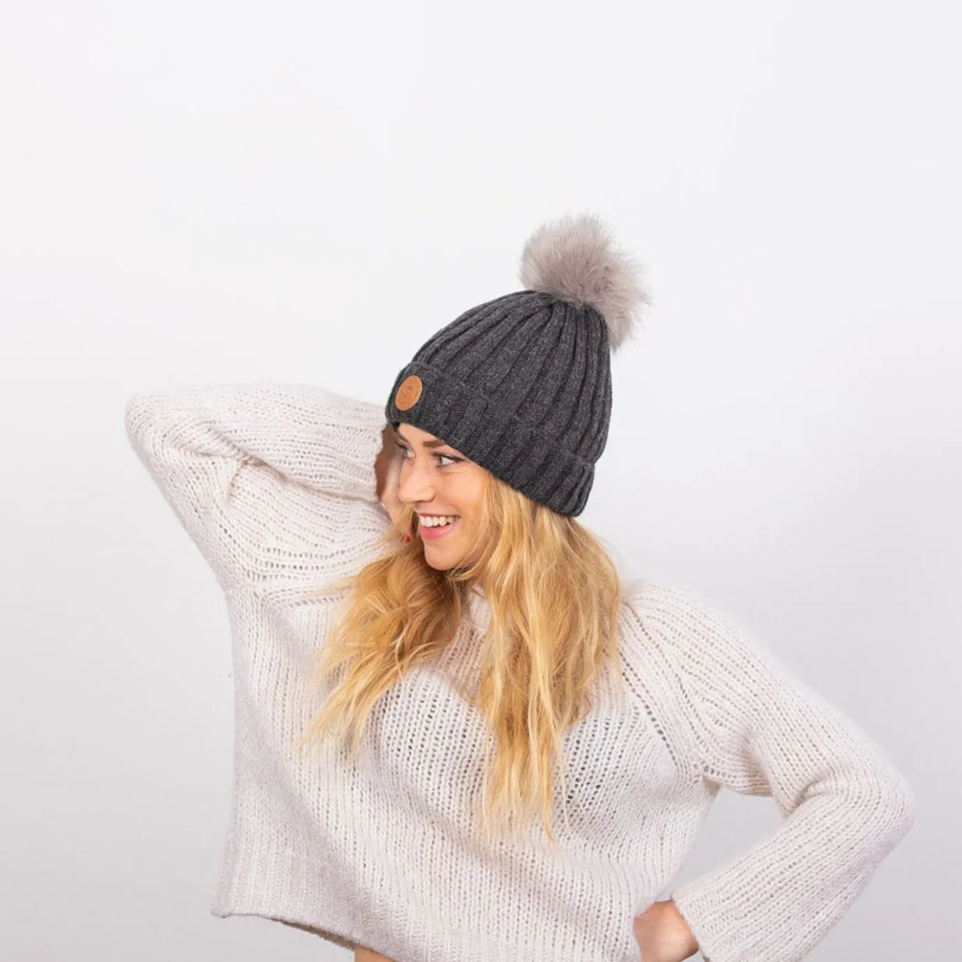 Woolen Beanies | Cabaïa Kir Royal Polar Grey