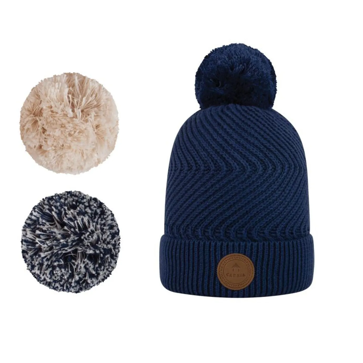 Green Beanies | Cabaïa Mint Julep Navy