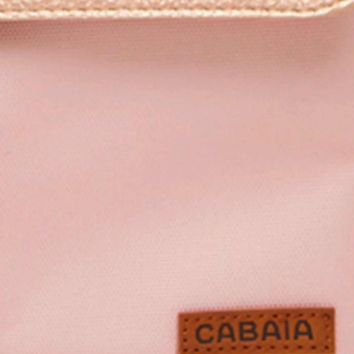Front Pockets | Cabaïa Pocket Jardin Guerrero L Light Pink And Gold Leather