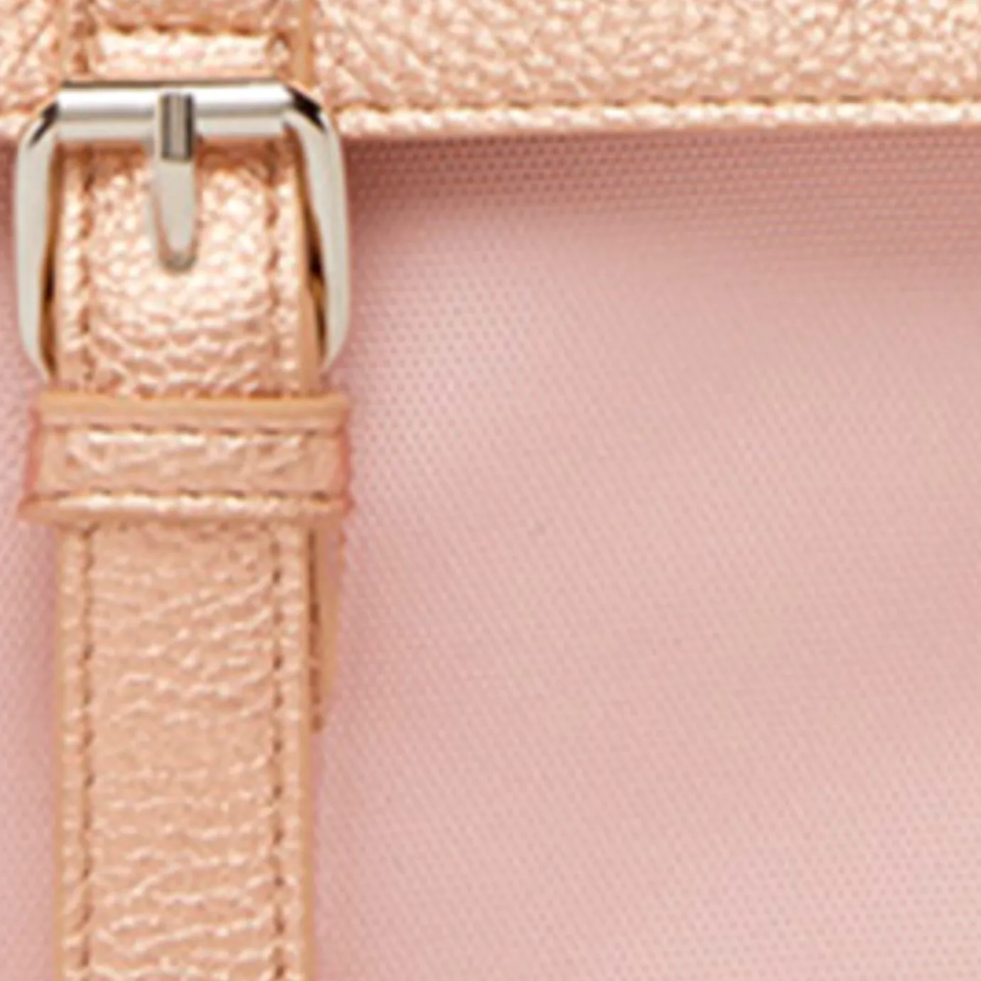 Side Pockets | Cabaïa Pocket Jardin Guerrero S Light Pink And Gold Leather
